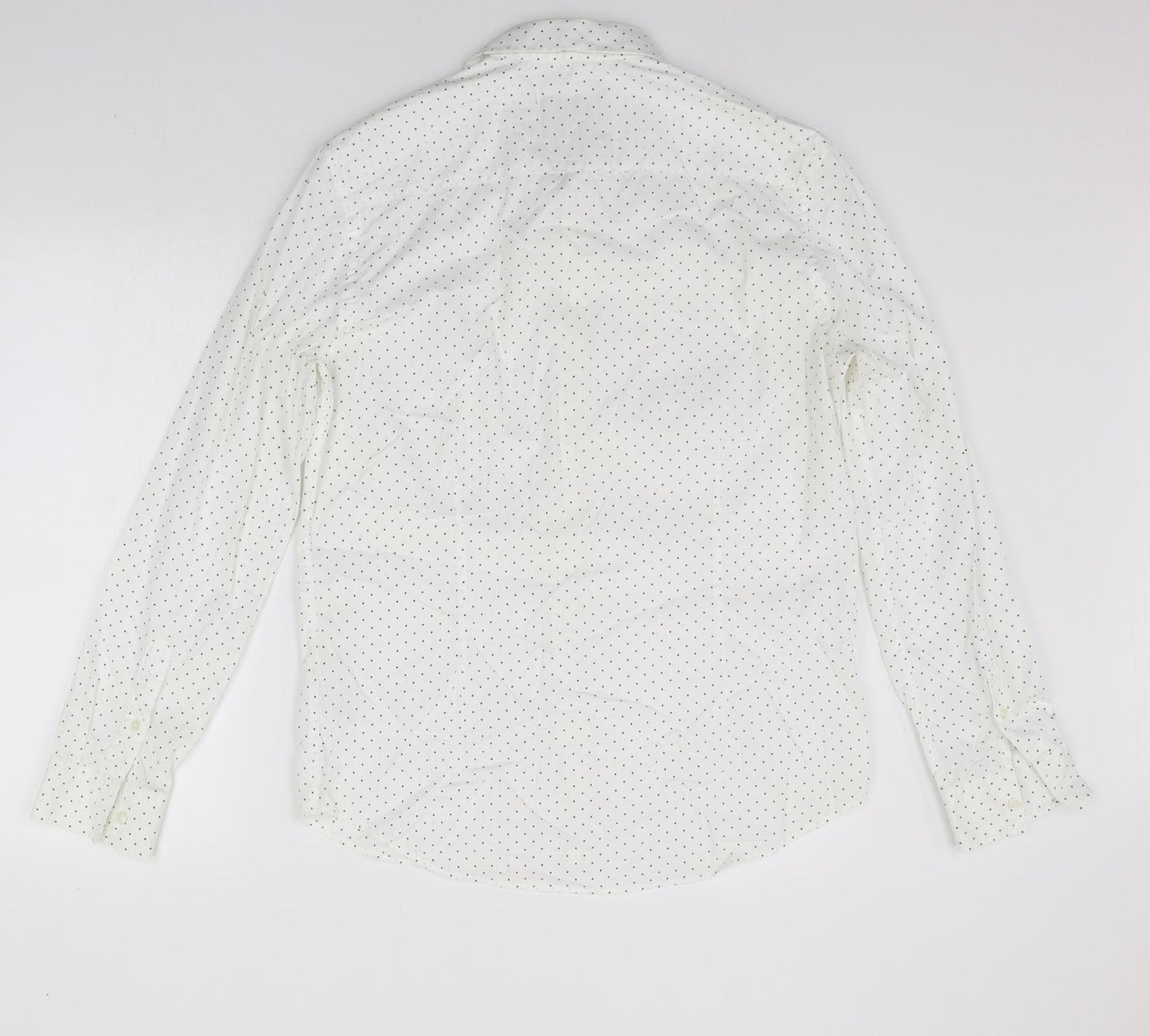 Mens UK Size M Burton menswear White  Button-Up Long Sleeve Casual Shirt