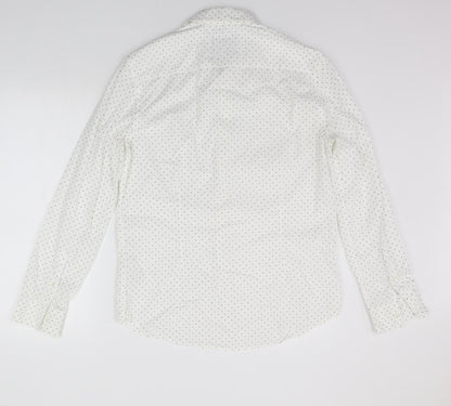 Mens UK Size M Burton menswear White  Button-Up Long Sleeve Casual Shirt