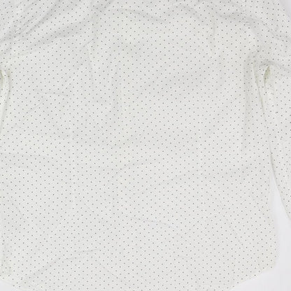 Mens UK Size M Burton menswear White  Button-Up Long Sleeve Casual Shirt