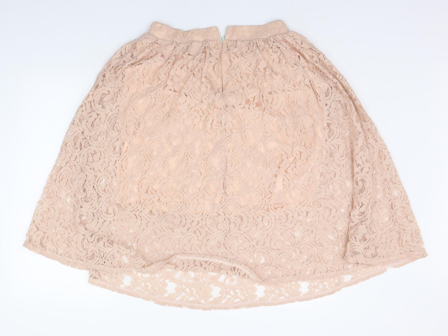 Boohoo Womens Beige   A-Line Skirt Size 14