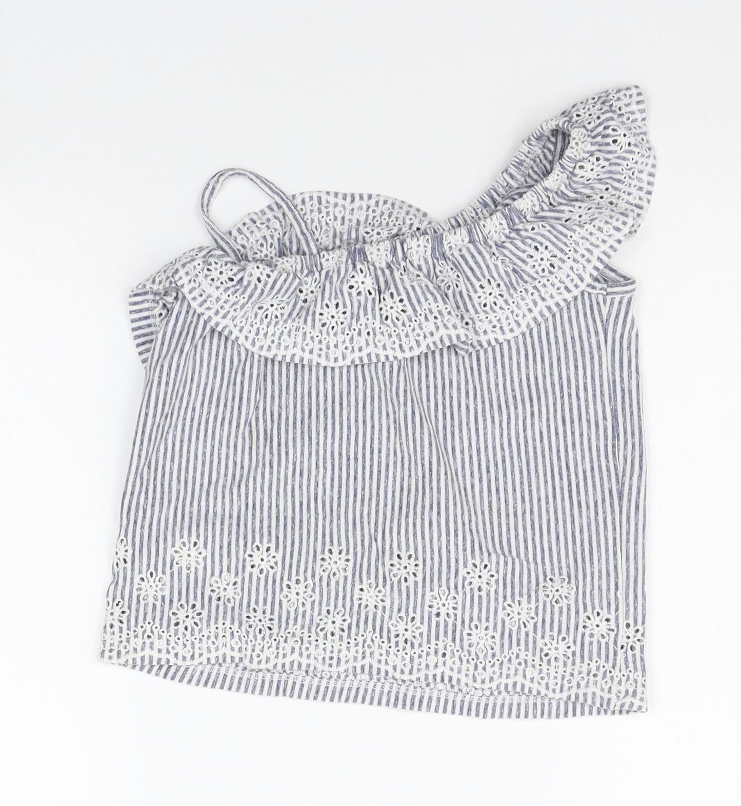 NEXT Girls Grey Striped  Basic Tank Size 4 Years