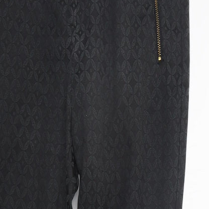 George Womens Black Geometric  Trousers  Size 8 L27 in