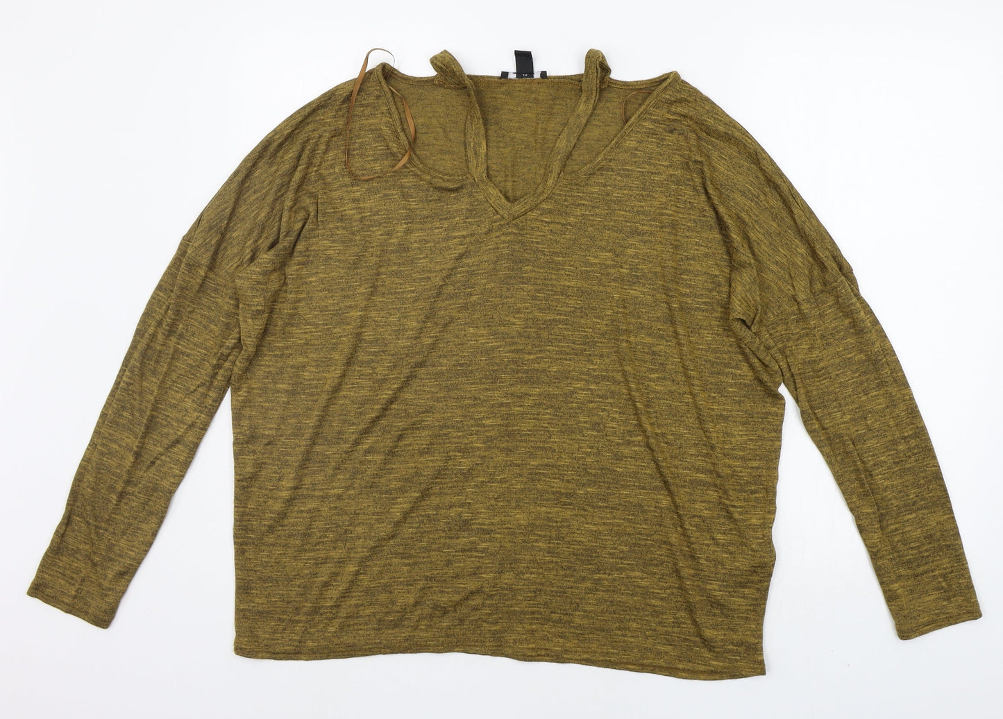 Womens UK Size L New Look Yellow Pullover Jumper