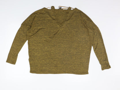 Womens UK Size L New Look Yellow Pullover Jumper