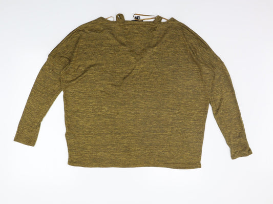 Womens UK Size L New Look Yellow Pullover Jumper