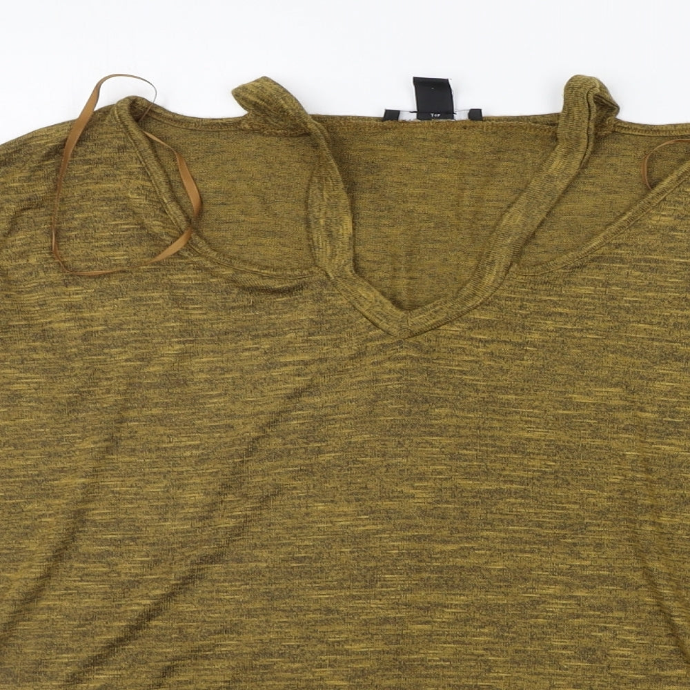 Womens UK Size L New Look Yellow Pullover Jumper