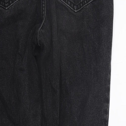 Berksha Womens Black   Straight Jeans Size 8 L29 in