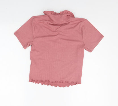 Primark Womens Pink   Basic Polo Size 2XS