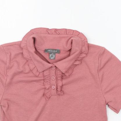 Primark Womens Pink   Basic Polo Size 2XS