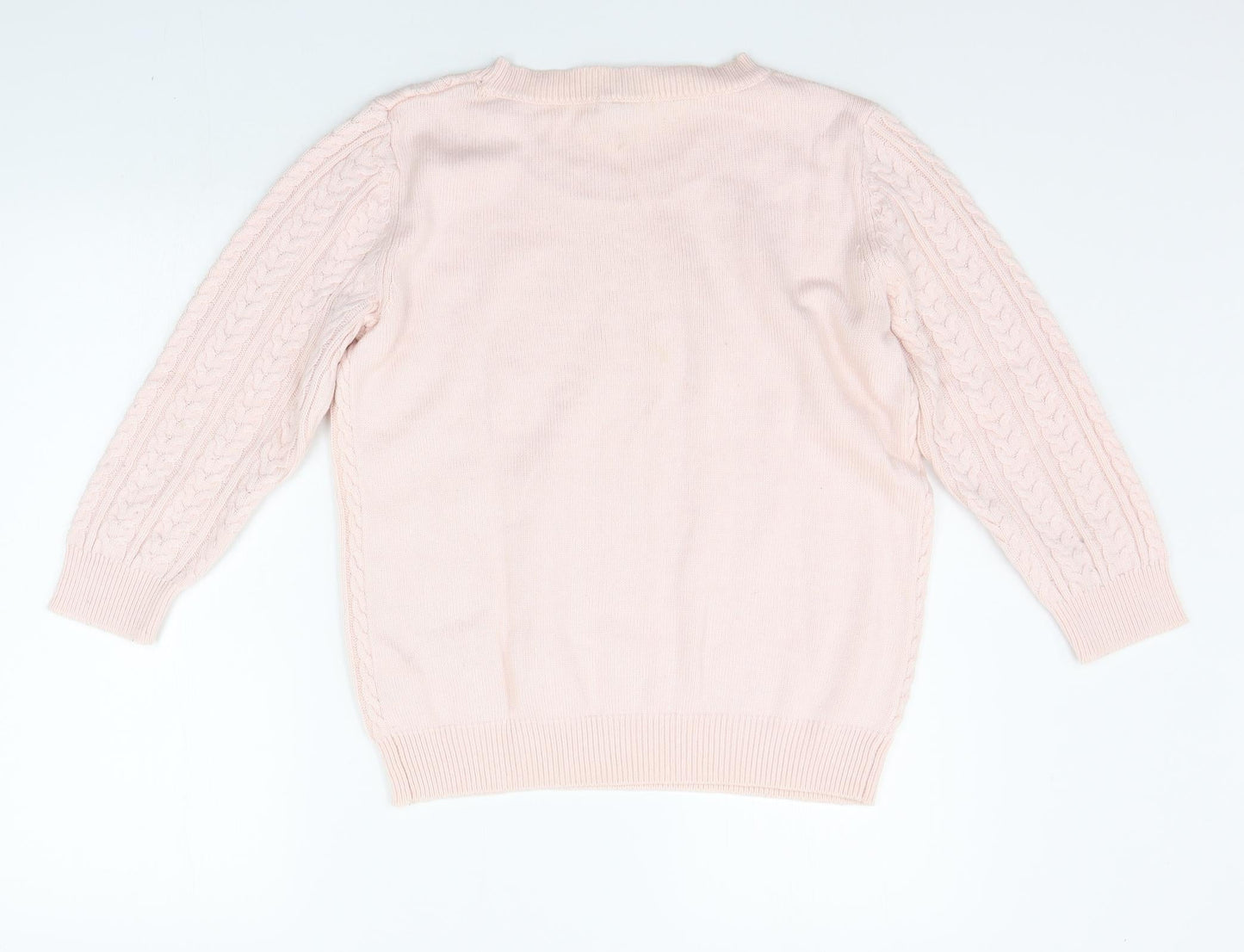 Womens UK Size M H&M Pink Pullover Jumper