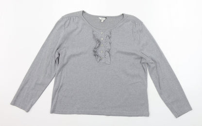 Womens UK Size XL Debenhams Grey Pullover Jumper