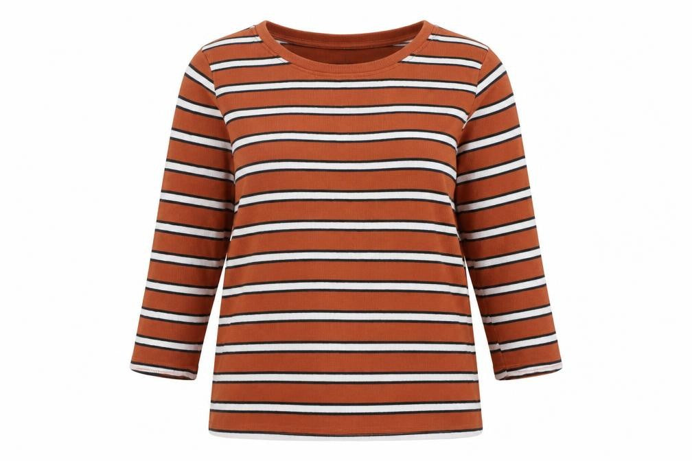 F&F Womens Orange Striped  Pullover Jumper Size 16