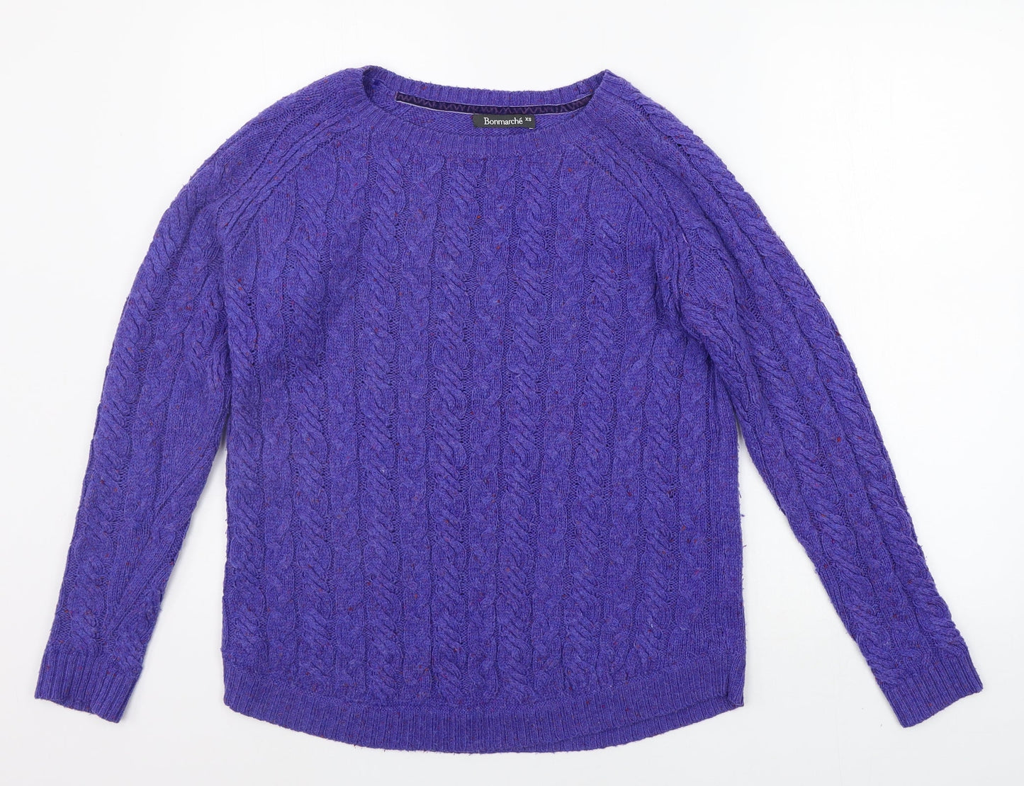 Womens UK Size XS BONMARCHE Purple Pullover Jumper