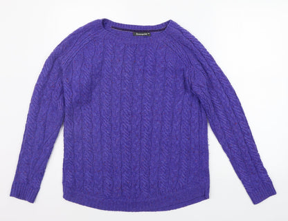 Womens UK Size XS BONMARCHE Purple Pullover Jumper
