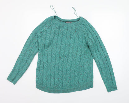Womens UK Size XS BONMARCHE Green Pullover Jumper
