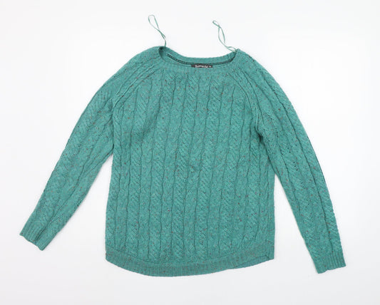 Womens UK Size XS BONMARCHE Green Pullover Jumper