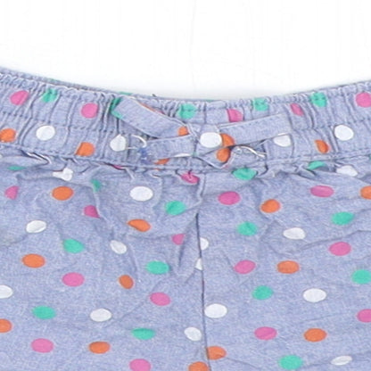 Jainco Girls Blue Polka Dot  Cropped Trousers Size 6-9 Months
