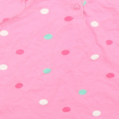 Mothercare Girls Pink Polka Dot  Fit & Flare  Size 6-9 Months