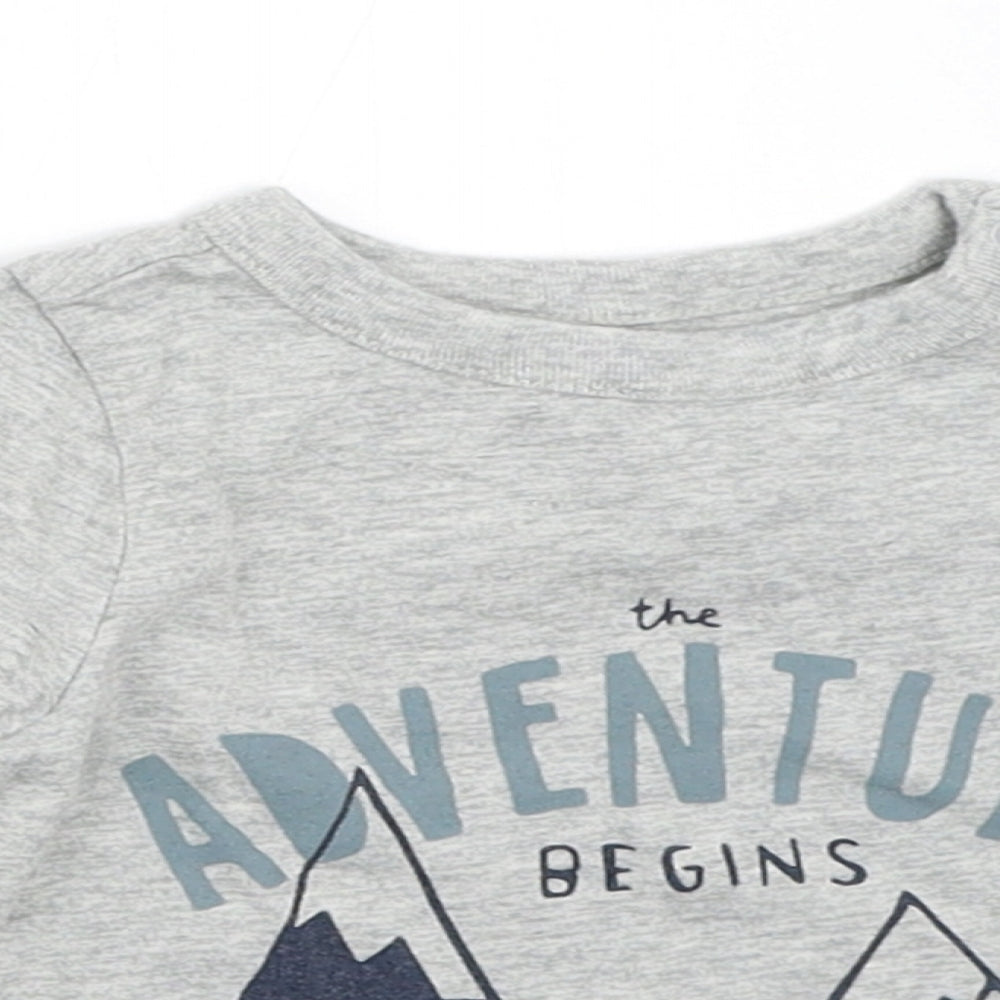 Gap Boys Grey   Basic T-Shirt Size 3-6 Months