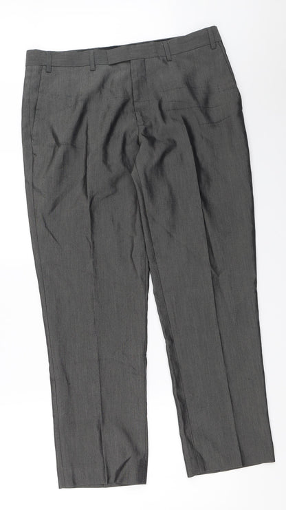 Aspen & Court Mens Grey   Trousers  Size 35 in L29 in