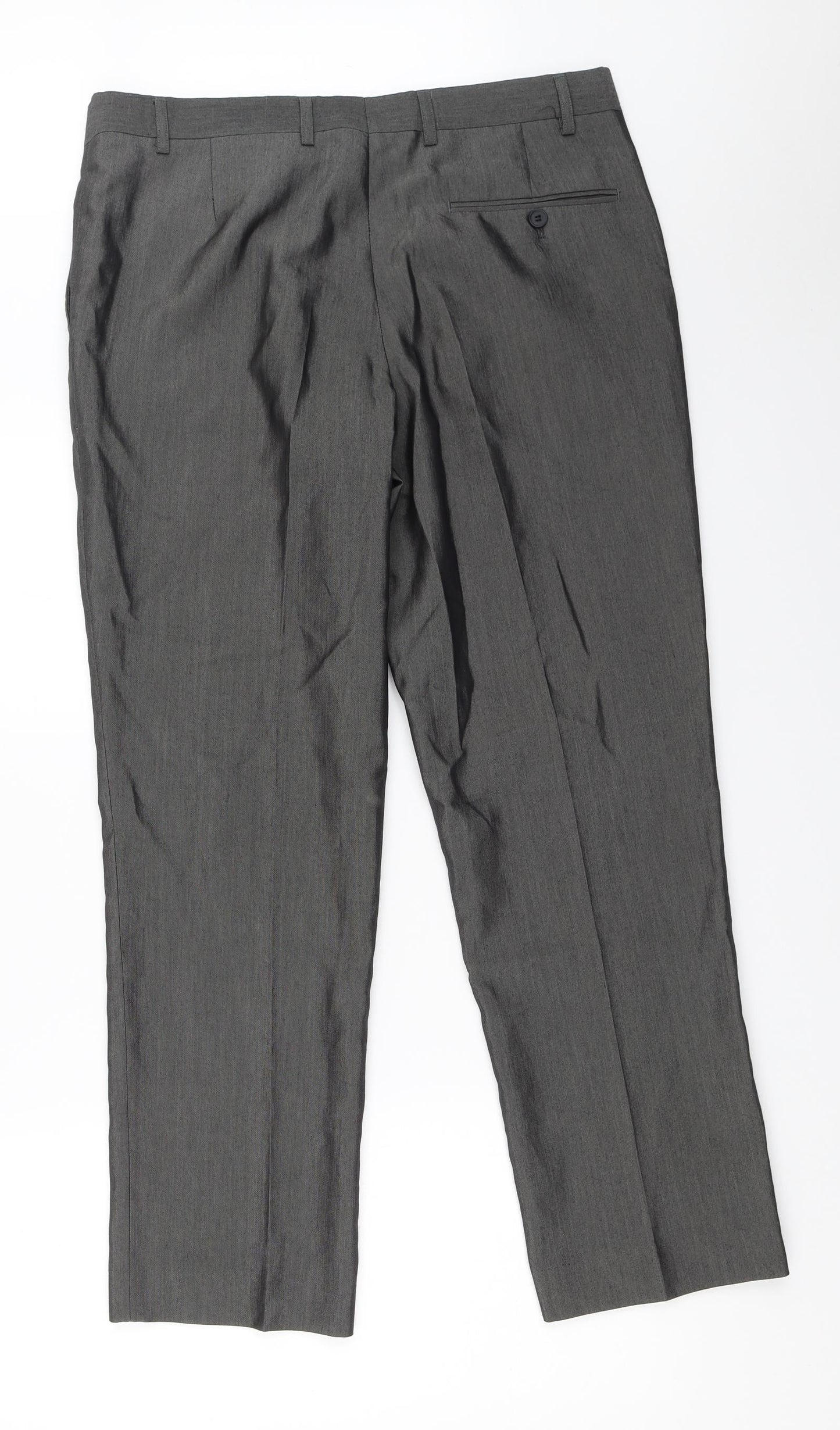 Aspen & Court Mens Grey   Trousers  Size 35 in L29 in