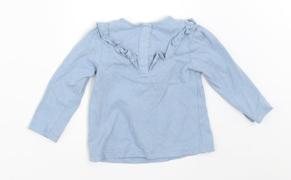 TU Girls Blue   Basic T-Shirt Size 3-6 Months