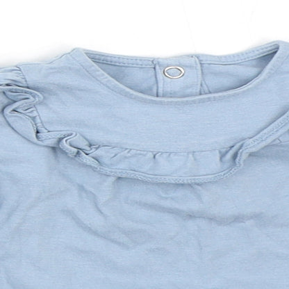 TU Girls Blue   Basic T-Shirt Size 3-6 Months