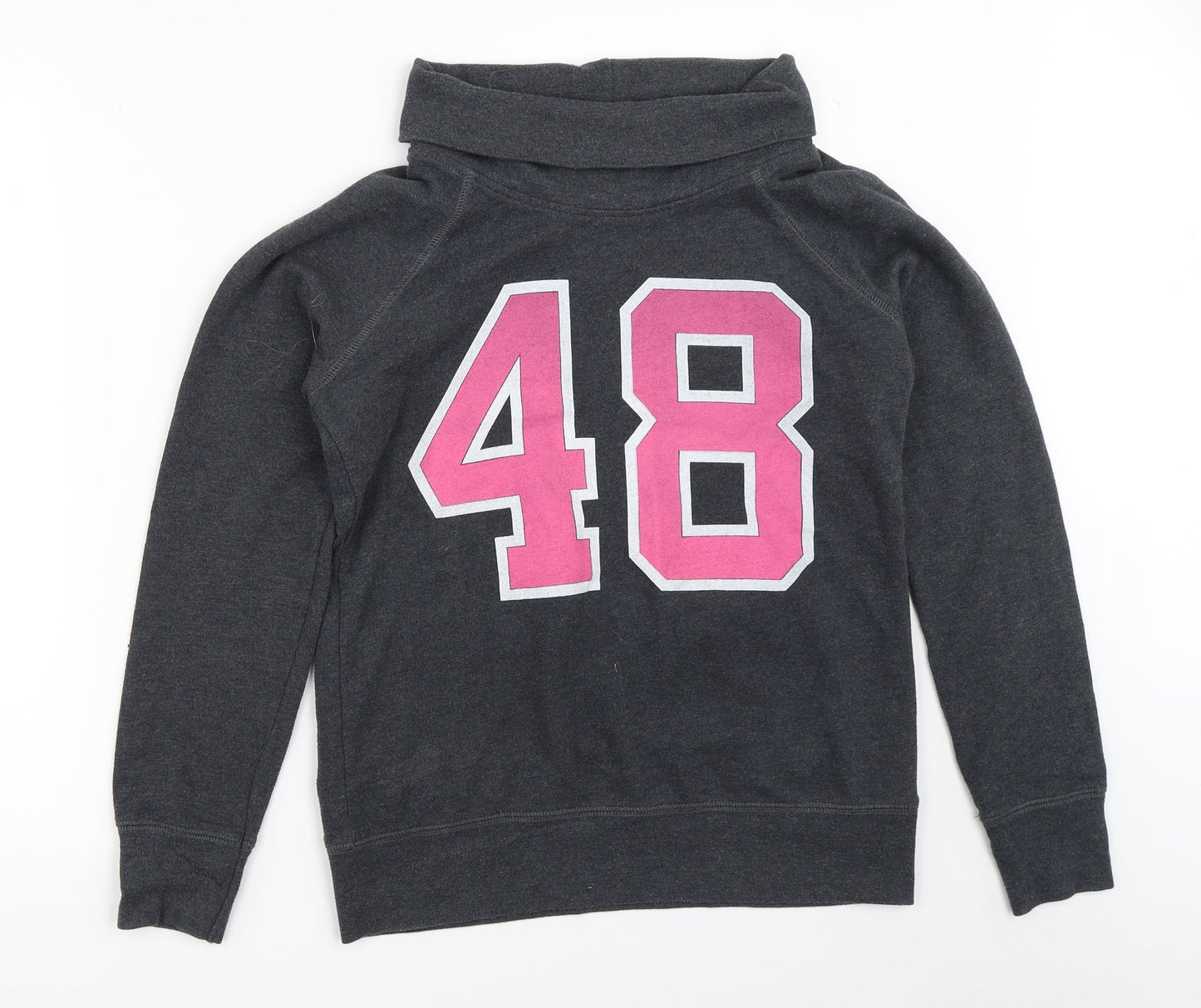 H&M Womens Grey   Pullover Sweatshirt Size 12