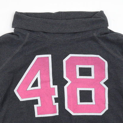 H&M Womens Grey   Pullover Sweatshirt Size 12