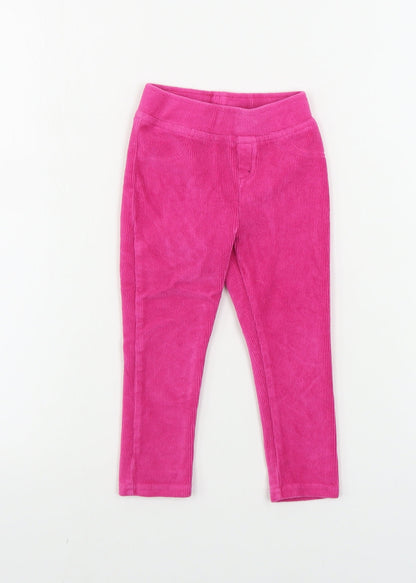 Nutmeg  Girls Pink   Sweatpants Trousers Size 2 Years