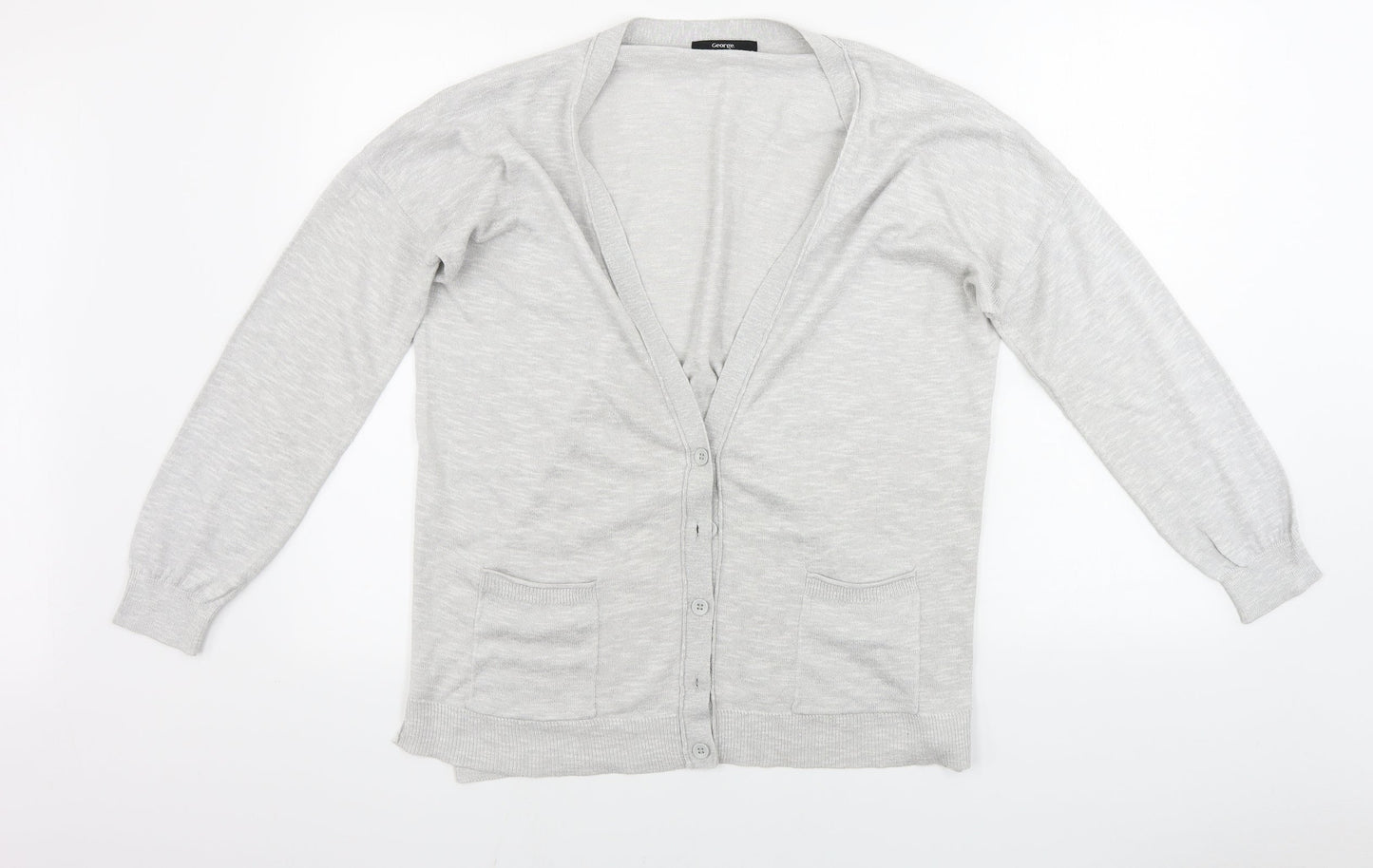 George  Womens Grey   Cardigan Jumper Size 16