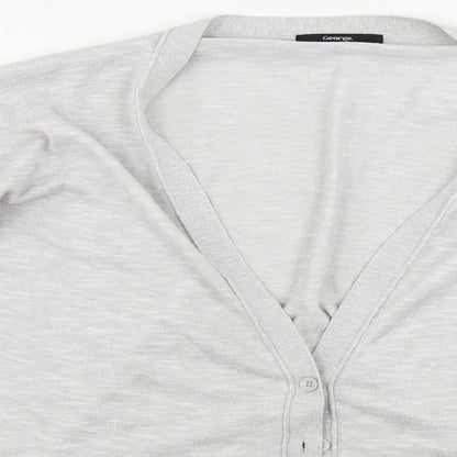 George  Womens Grey   Cardigan Jumper Size 16