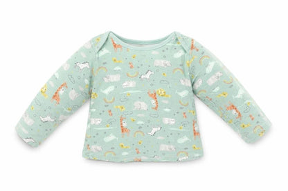 Primark  Boys Green Animal Print  Basic T-Shirt Size 9-12 Months