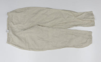 Womens UK Size 28 in in wear Regular Fit  Beige Trousers