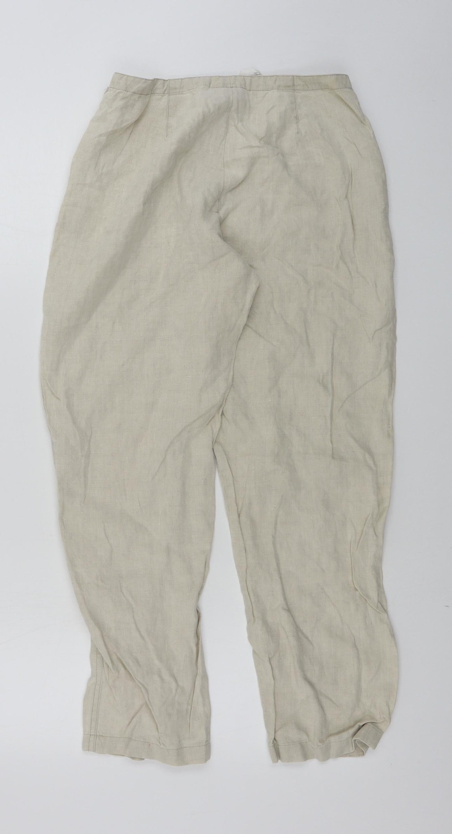 Womens UK Size 28 in in wear Regular Fit  Beige Trousers