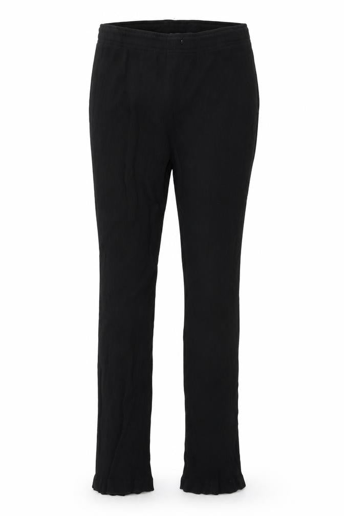 Womens UK Size 12 Damart Regular Fit  Black Trousers