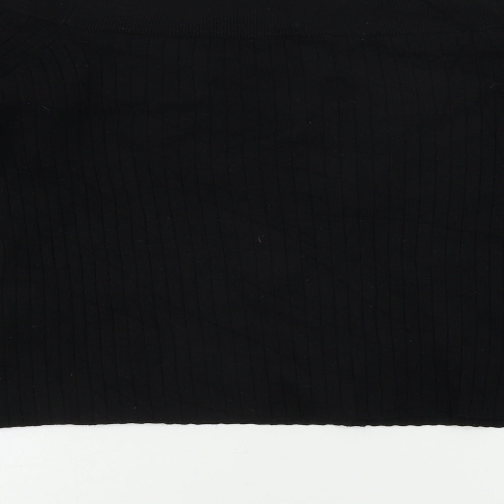 H&M  Womens Black Houndstooth  Pullover Jumper Size L