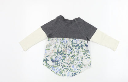 NEXT  Girls Grey   Basic T-Shirt Size 12-18 Months