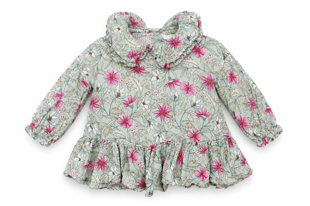 NEXT   Green Floral  A-Line  Size 9-12 Months