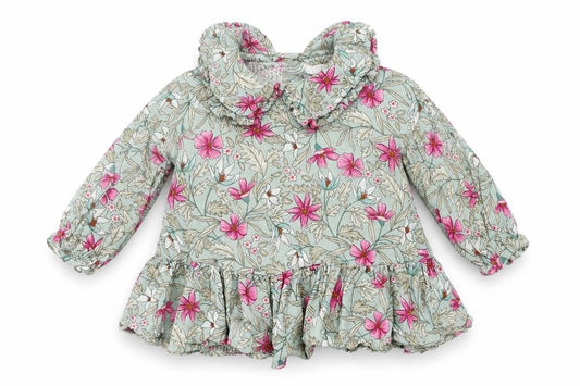 NEXT   Green Floral  A-Line  Size 9-12 Months