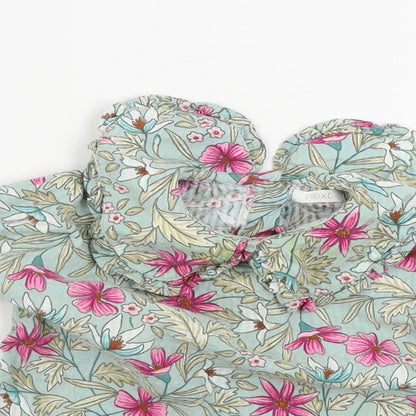 NEXT   Green Floral  A-Line  Size 9-12 Months