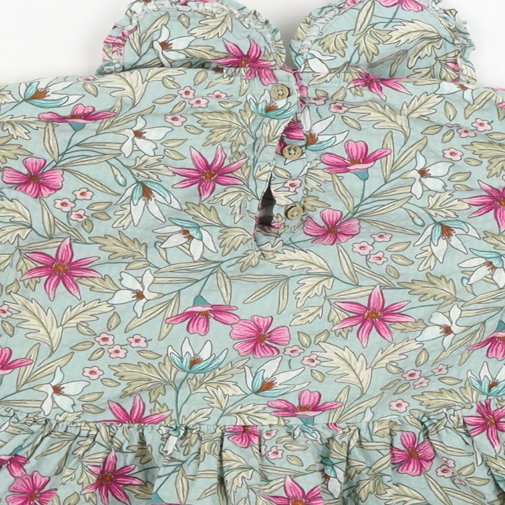 NEXT   Green Floral  A-Line  Size 9-12 Months