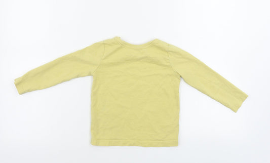 Nutmeg  Girls Yellow   Basic T-Shirt Size 2-3 Years