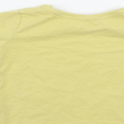 Nutmeg  Girls Yellow   Basic T-Shirt Size 2-3 Years