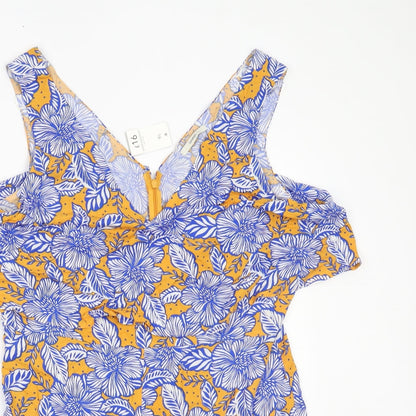 George Womens Multicoloured Floral  Romper One-Piece Size 16