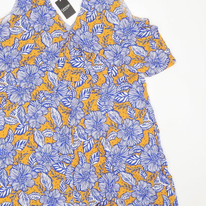 George Womens Multicoloured Floral  Romper One-Piece Size 16