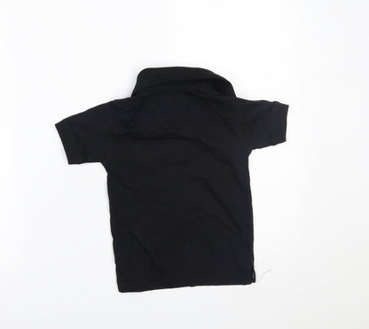 canteene Boys Black   Pullover Polo Size 5 Years