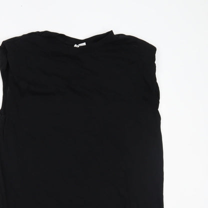 Womens UK Size M H&M Black Basic T-Shirt