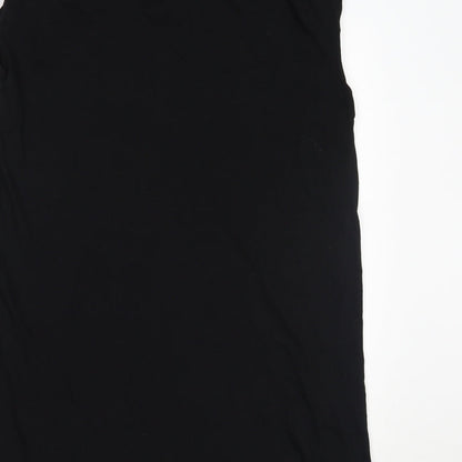 Womens UK Size M H&M Black Basic T-Shirt