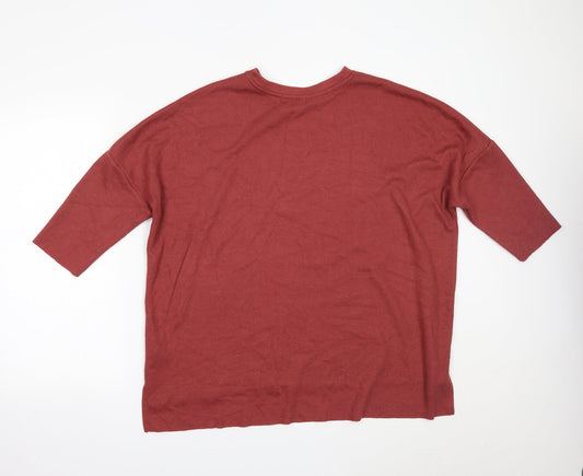 Primark Womens Red   Basic Polo Size M